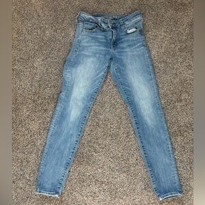 American Eagle Outfitters Faded Blue Flare Jeans 4 Long